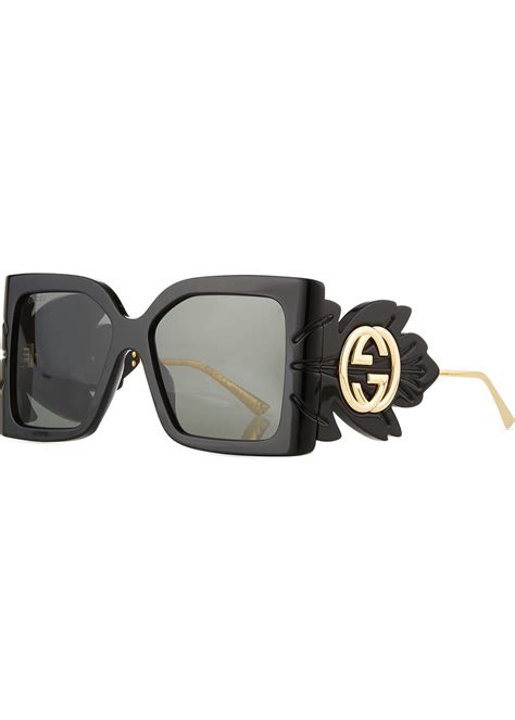 gucci 57mm oval sunglasses|Gucci oversized square acetate sunglasses.